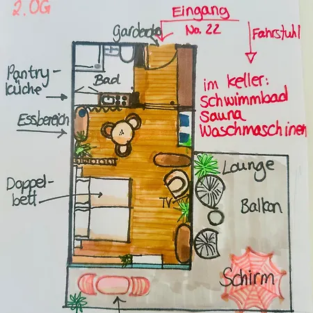 Apartament Ferienstube Alte Teestube
